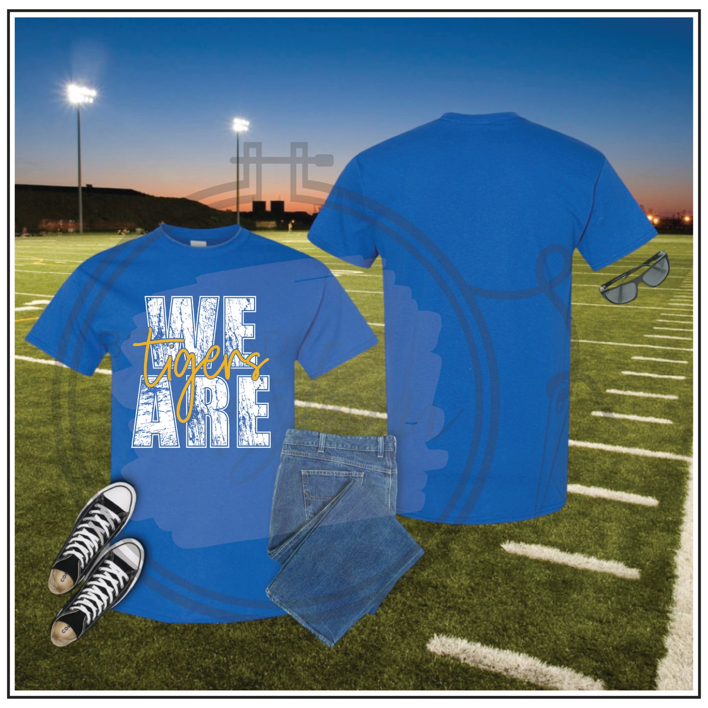 We Are Tigers T Shirt Blue